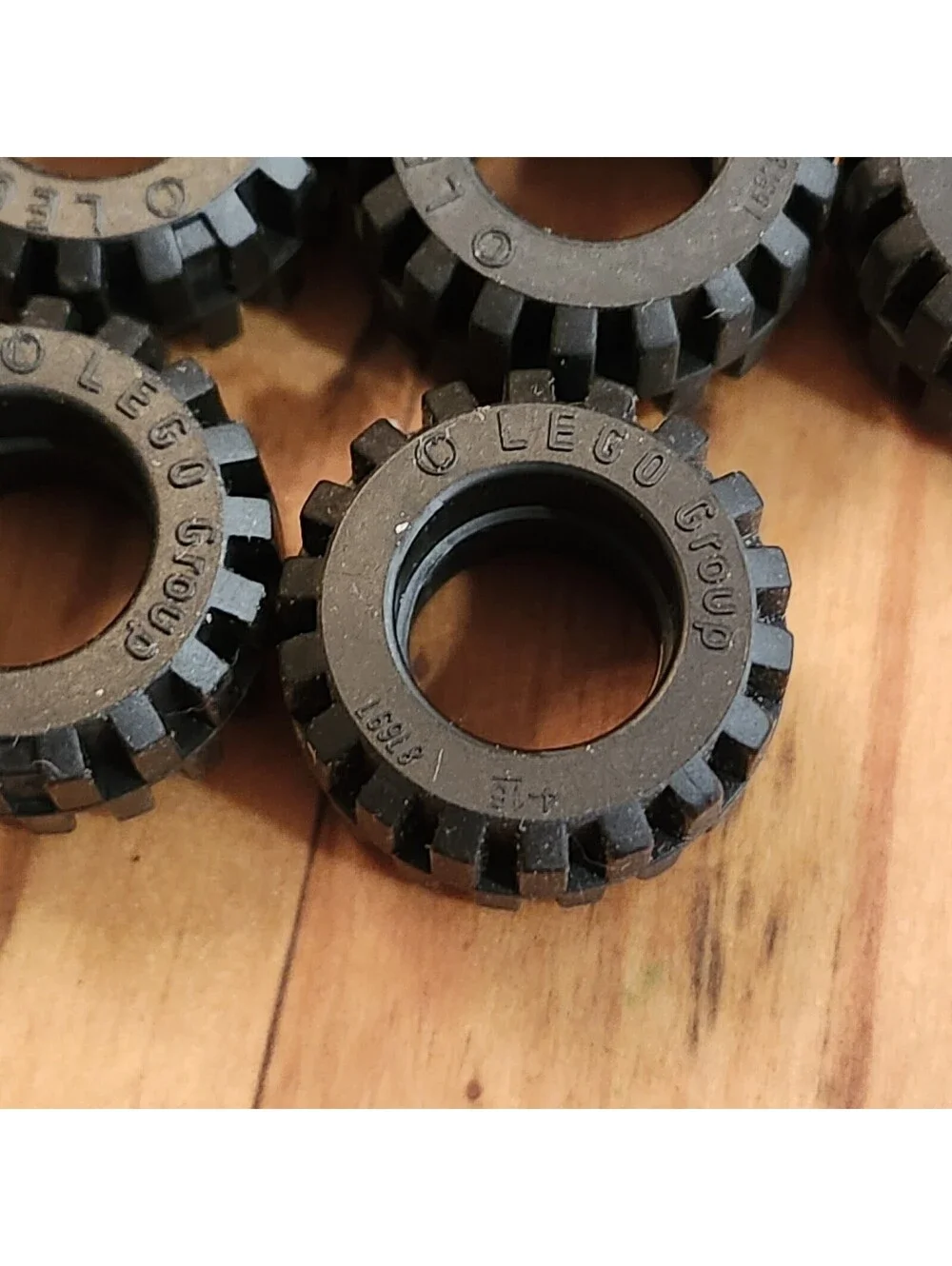 Lego 18 Vehicles Car Tire 21mm D. X 12mm Wheel 6014b No Rims Offset Tread